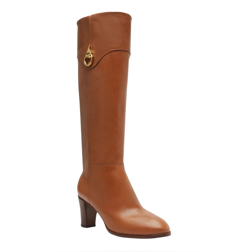 Arezzo Women's Vivian Mid Block Heel Boots - Caramel
